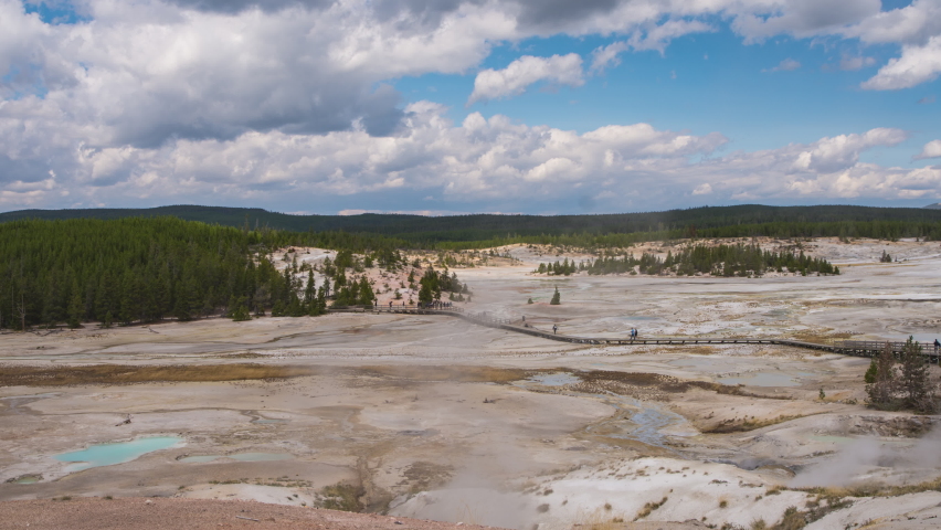 Norris Geyser Basin Panoramic View
