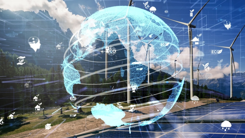 Environmental conservation technology and approaching global sustainable ESG by clean energy and power from renewable natural resources