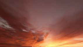 Timelapse of beautiful gold sunset sky turning to blue evening sky, cloudscape footage, clouds time lapse, beautiful cloudy motion. Beautiful pink sunset sky turning to blue evening skies.