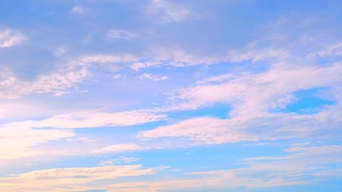 4K UHD : Timelapse of beautiful sky with clouds background, sky with clouds and sun. cloud time lapse nature background. Summer sky
