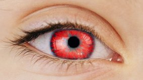 Eye retinal scanning. Augmented reality implant. Human eyeball biometric verification technology. - Powered by Shutterstock - Get 15% off with code: PIKWIZARD15