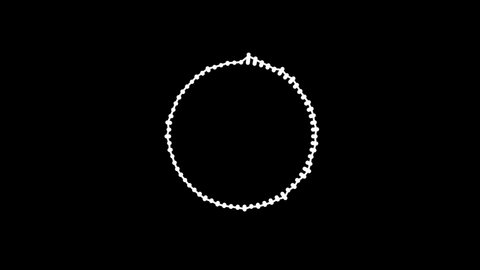 4k Audio Waves Circle Audio Spectrum Stock Footage Video (100% Royalty