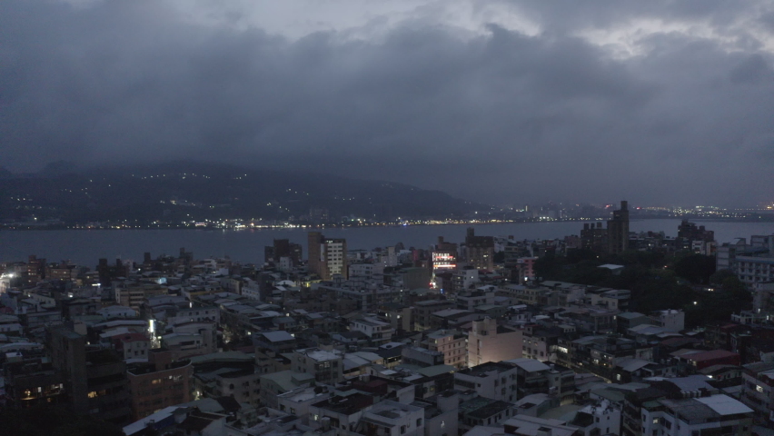 aerial footage of taiwan north part