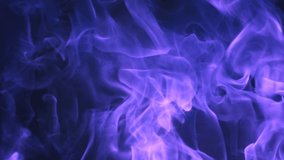 Blue fire flame loop animation background