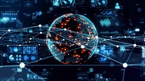 Global communication network concept. Planet earth in cyberspace. Digital transformation. - Powered by Shutterstock - Get 15% off with code: PIKWIZARD15