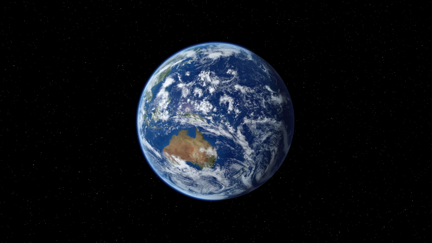Zooming on Sydney, Australia. Earth zoom in from outer space to city. The animation continues by zoom out through clouds and atmosphere into space. View of the Earth at night. | Shutterstock HD Video #1091296017