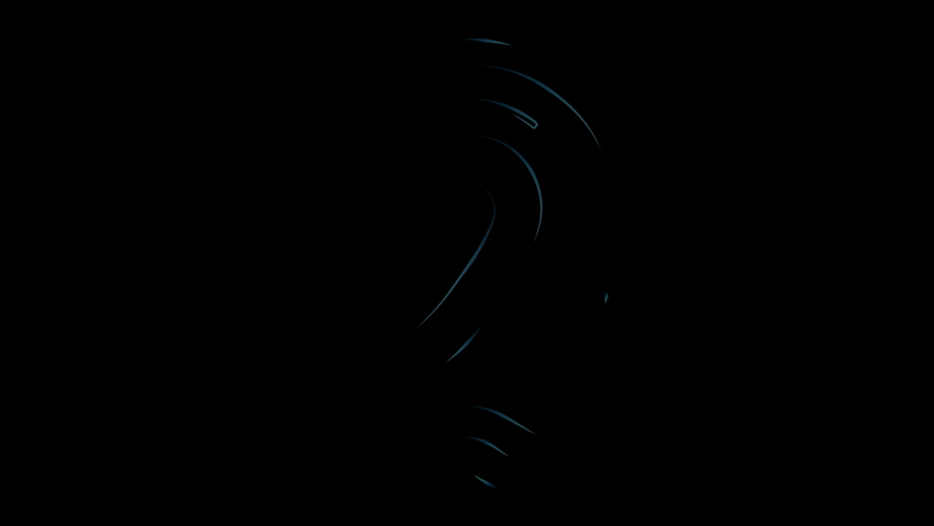 Fingerprint Scanning Process Illustration. Beautiful Futuristic Flight Through Digital Code to Abstract Fingerprint in Cyberspace. Modern Technology Biometric Identification Process 3d Animation 4k Royalty-Free Stock Footage #1091311623