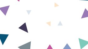 This is an abstract background animation video featuring triangles.　Loopable
