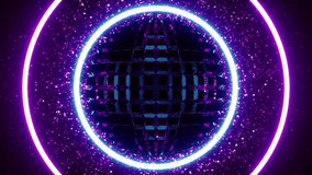 Mirror Ball with Neon Circle Light Beam - Powered by Shutterstock - Get 15% off with code: PIKWIZARD15