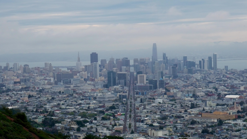 Market Street going across downtown San Francisco.
