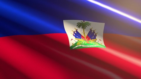 Haiti shiny flag - loop animation