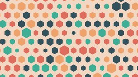 Float colorful hexagonal dots blinking on a 4K cream-yellow background. - Powered by Shutterstock - Get 15% off with code: PIKWIZARD15