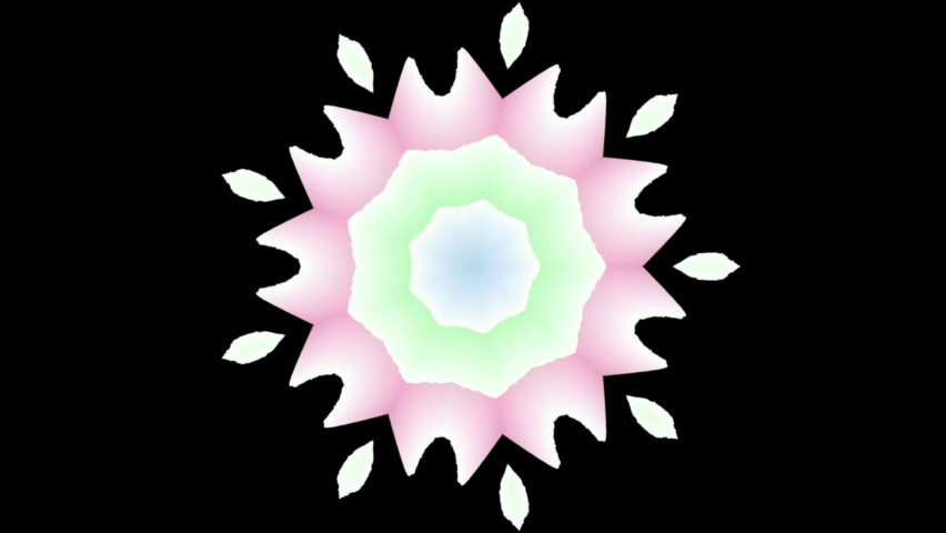 Mandala art animation background. Loopable kaleidoscope floral footage useful for festival of light backdrop, diwali, yoga, or meditation  | Shutterstock HD Video #1091363511