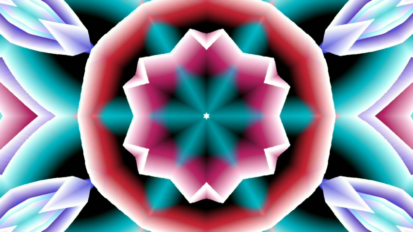 Mandala art animation background. Loopable kaleidoscope floral footage useful for festival of light backdrop, diwali, yoga, or meditation  | Shutterstock HD Video #1091376877