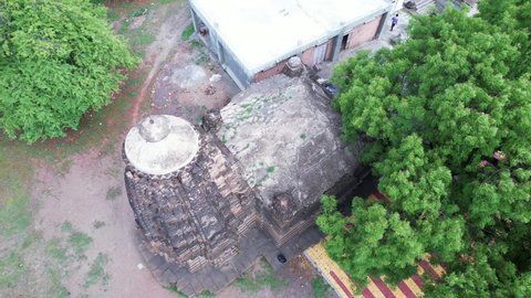 Ancient Datt Mandir Temple Village Loni Stock Footage Video (100%