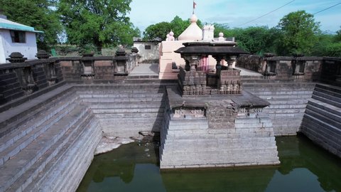 Ancient Datt Mandir Temple Village Loni Stock Footage Video (100%