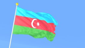 The national flag of the world, Azerbaijan