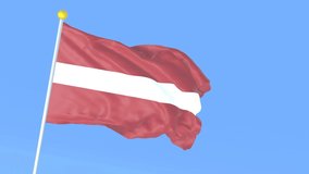 The national flag of the world, Latvia