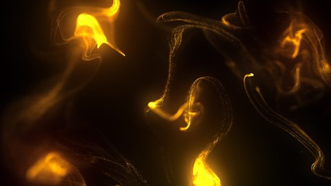 Gold Animation Particles Background Loop