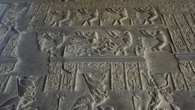 Philae temple Aswan Egypt wall and ceiling hierogriphic art wings and vulture. Unesco site - Powered by Shutterstock - Get 15% off with code: PIKWIZARD15