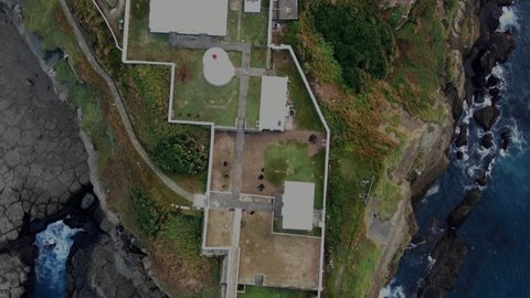 Aerial view on Bitoujiao Lighthouse, Taiwan