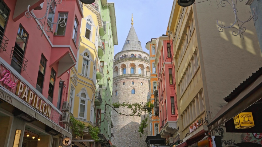 GALATA TOWER 2 - TURKEY - ISTANBUL Royalty-Free Stock Footage #1091523207