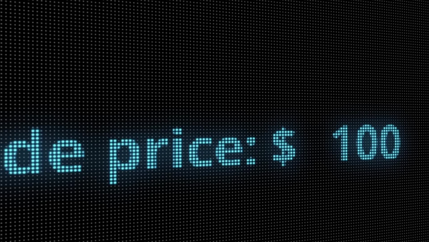 Crude oil energy prices rising on digital animation blue on black background Royalty-Free Stock Footage #1091531655