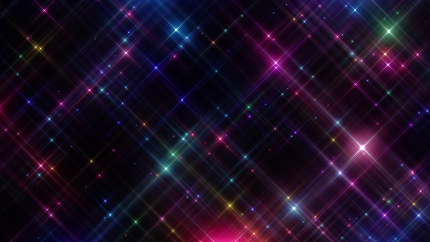 Colorful glowing stars. Loop. This animation is a portrait. The right side is top, the left side is bottom. Royalty-Free Stock Footage #1091540171