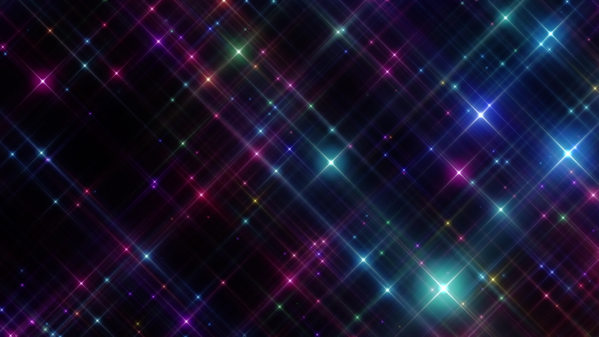 Colorful glowing stars. Loop. This animation is portrait. The right side is top, the left side is bottom. Royalty-Free Stock Footage #1091540171