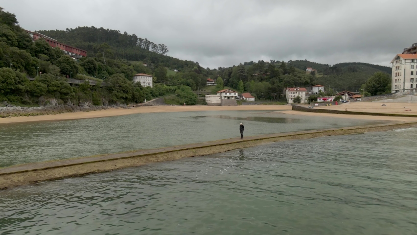 Lekeitio san nicolas island from the air