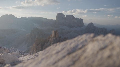 The Dolomites in South Tyrol shortly after sunrise