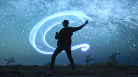 Metaverse Futuristic Cyber Technology It Specialist Man With Augmented Virtual Reality Glasses Experiencing New Future Tech Nft Creation Cyber Revolution - Powered by Shutterstock - Get 15% off with code: PIKWIZARD15