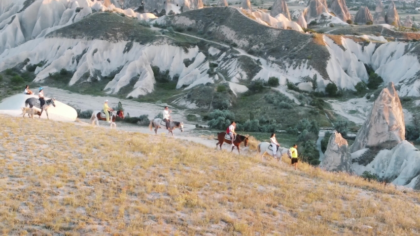 Horse Riding upon Goreme Valleys in Capadocia