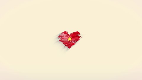 Vietnam grunge flag heart for your design. Perfect for screensavers or intros.