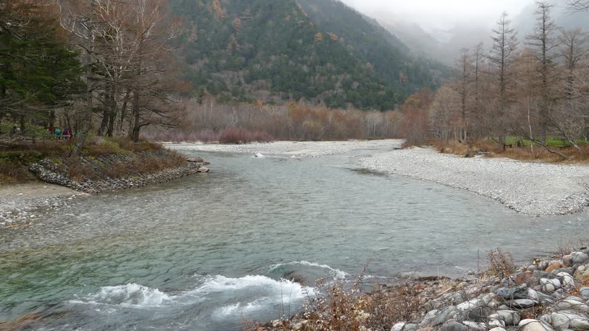 The View from Kappabashi Bridge. This image was taken in Kamikochi, Nagano Prefecture, Japan