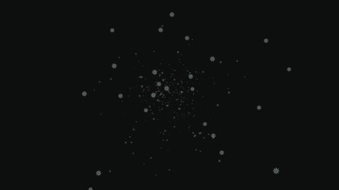 Snow Crystals Winter Particles Animation Motion Stock Footage Video ...