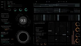 Futuristic hi-tech user interface head up display elements with digital data information display for background computer desktop screen - Powered by Shutterstock - Get 15% off with code: PIKWIZARD15