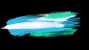 Paint Brush Stroke for Lowerthirds and Titles - Video transition effect. Colorful Ink Brush Stroke. Isolated on Black Background - Powered by Shutterstock - Get 15% off with code: PIKWIZARD15