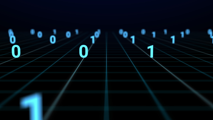 Flashing hexadecimal symbols on a red computer screen compose HACKING ...