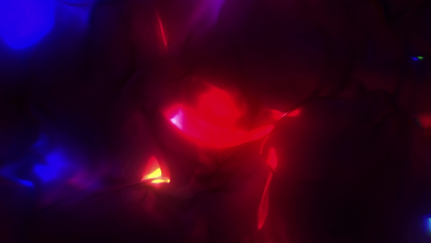 Liquid Neon Colors Moving on Black Background and Plastically Changing Shapes. Blue, Red, Purple Lights Pulsating behind flexible Texture. Abstract of Glowing Space. Living Color. Wallpaper | Shutterstock HD Video #1091691575