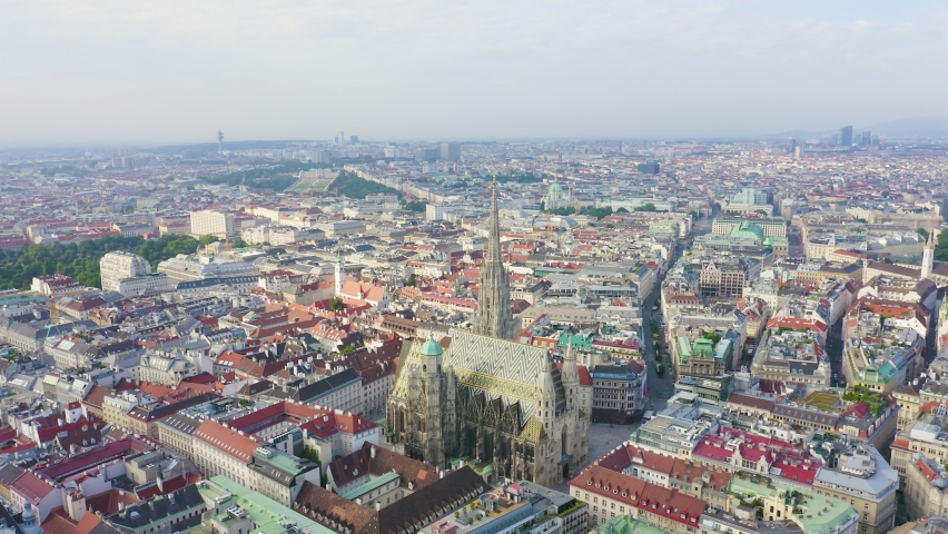 Inscription on video. Vienna, Austria. St. Stephen