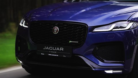 Kyiv, Ukraine - 12.06.2021: Jaguar F-Pace
