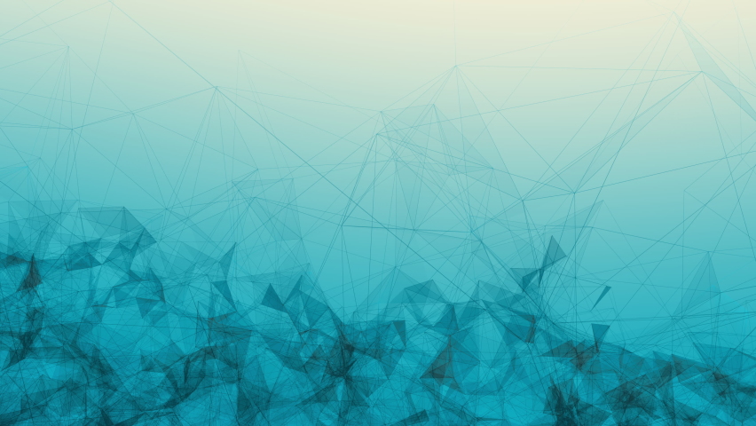 Plexus wireframe polygons on white blue gradient background. Concept 3D animation loop as show event, wallpaper or product showcase infographic computer web3,web 3.0 and big data technology backplate. | Shutterstock HD Video #1091721601