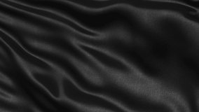 Seamless loop of black fabric waving in the wind. 3D animation of loopable dark motion background. - Powered by Shutterstock - Get 15% off with code: PIKWIZARD15