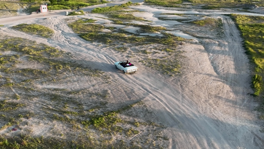 Cabriolet rides in cappadocia aerial view 4 K Turkey | Shutterstock HD Video #1091734207