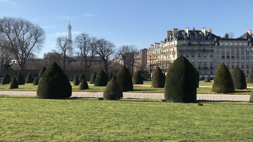 Invalides garden in Paris - France