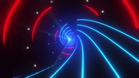 This stock motion graphic video include clip of 4k Colored Spiral Light Tunnel