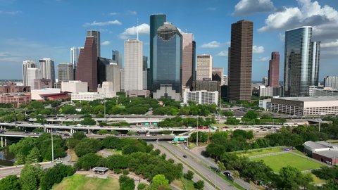 Buffalo Bayou River Water Downtown Houston Stock Footage Video (100% ...