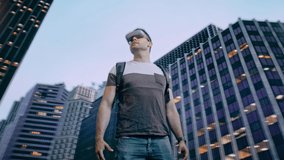 Metaverse Futuristic Cyber Technology 3d Designer Wearing Ar Vr Glasses Experiencing New Future Tech Ai Art Creation Tech Innovation - Powered by Shutterstock - Get 15% off with code: PIKWIZARD15