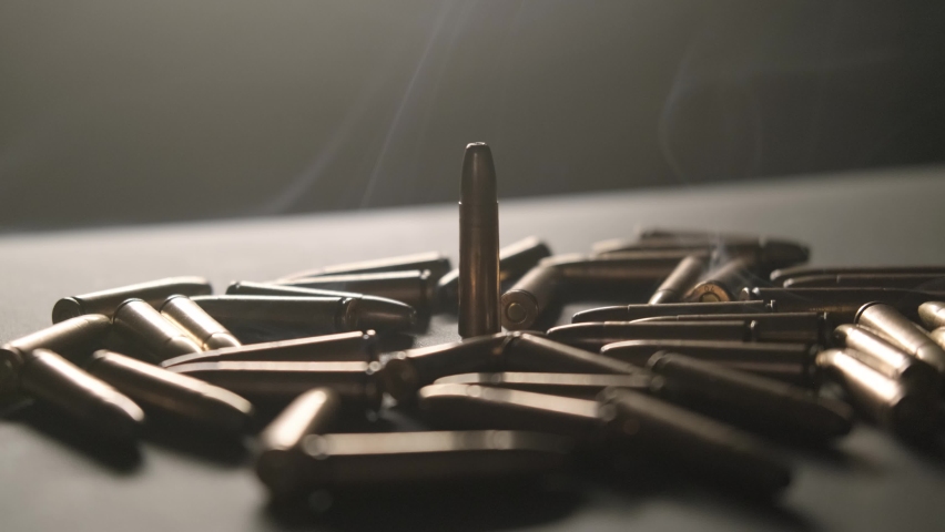 Lots of bullets. The bullets are on the table 2.